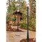 Z-Lite Laurent Outdoor Post Mounted Fixture, 1-Light, 10 In.W x 105.5 In.H, Black/Clear Seedy 599PHM-519P-BK - alternate 6